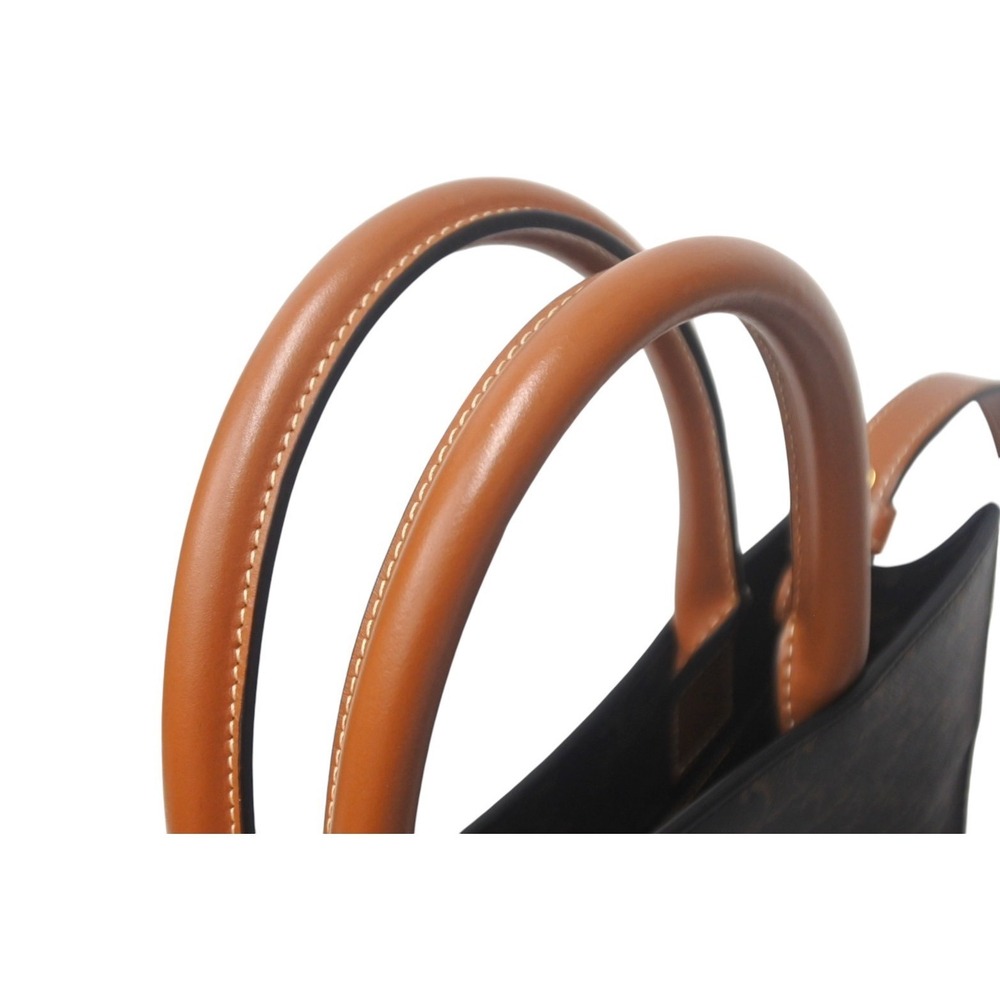 Celine Vertical Cabas Tote Bag Triomphe Canvas Brown - Picture 5 of 9